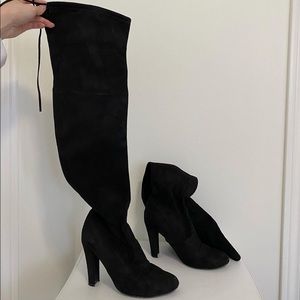 Steve Madden Black Suede High Heels